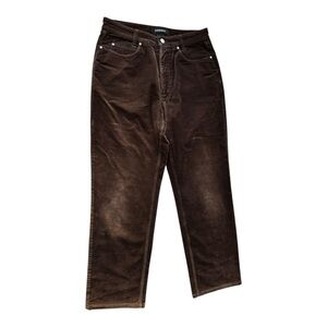 Cambio dark brown corduroy straight leg jeans | 30 W / 28 L